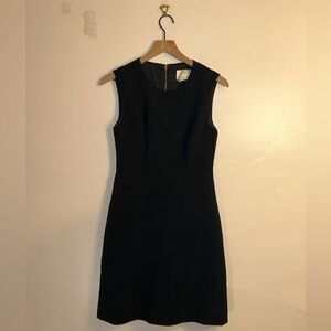 Kate Spade Sicily A-Line Cocktail Little Black Dress Gold Zipper